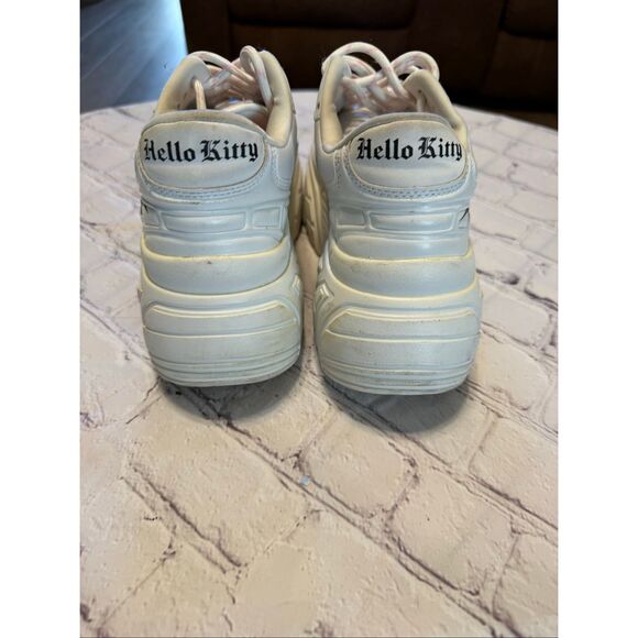 Bershka Hello Kitty Size 38 Platform Sneakers White Kawaii Whimsigoth E-Girl Y2K - Picture 7 of 15